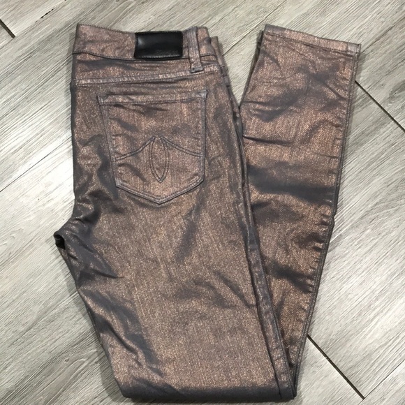 Level 99 Anthro. Copper Janice Ultra Skinny Jeans size 28 - Picture 1 of 11